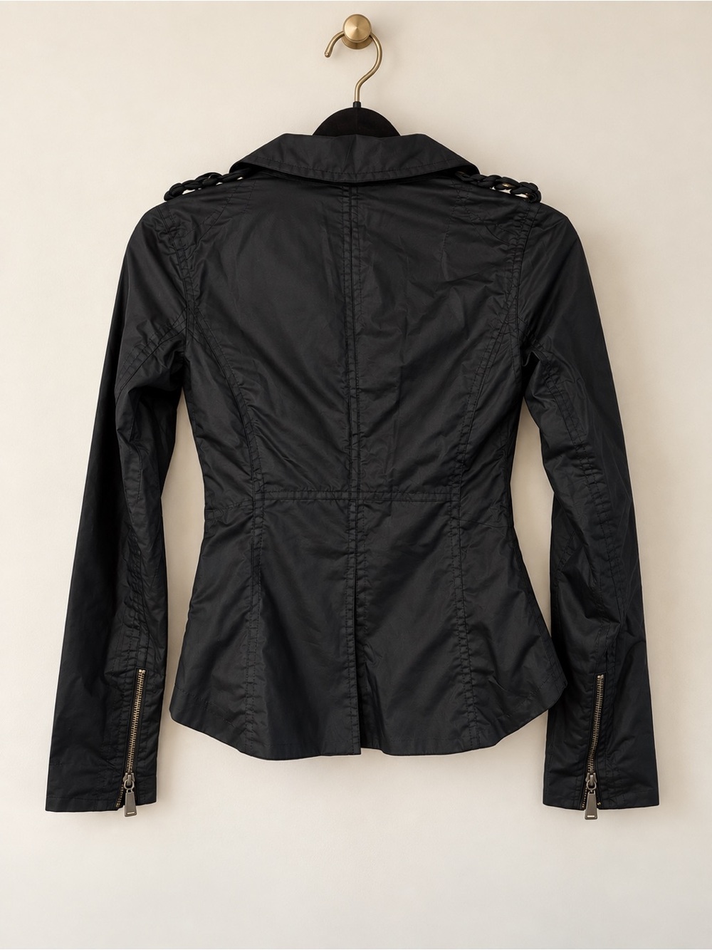 Barbour Gold Label x Temperley Hertfordshire Wax Biker Jacket NWOT Sz 6